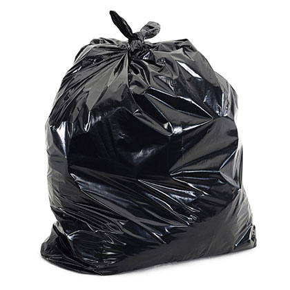 200 Extra Heavy Duty Black Bin Bags - 20kg