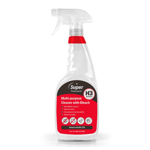 H3 Multipurpose Cleaner with Bleach 750ml