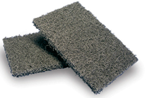 Heavy Duty Griddle Pad Scourer Black 10 x 15cm - Pack 10