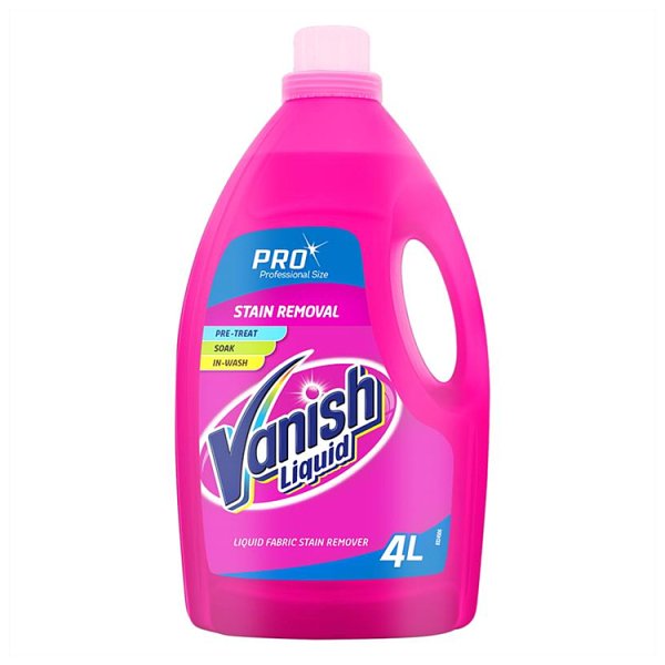 Vanish Professional Liquid Fabric Stain Remover - 4 Litres