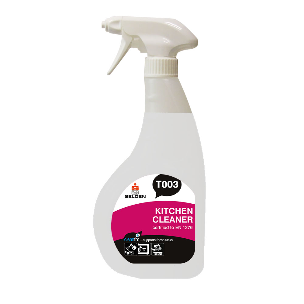 Selden T003 Anti-Bac FOOD SAFE Kitchen Cleaner - 750ml Trigger Spray